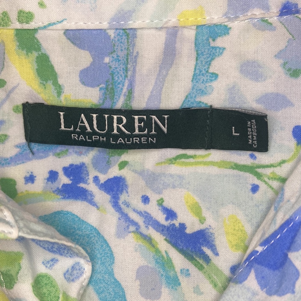 Ralph Lauren Lauren button down night shirt L - Picture 4 of 7